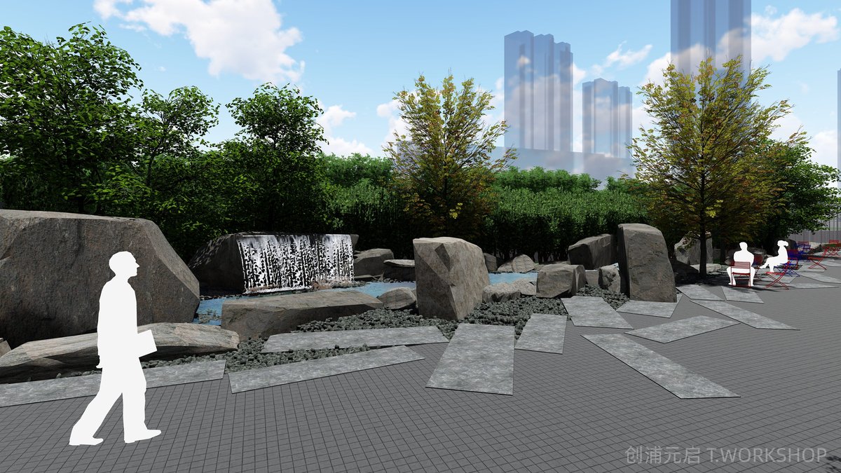 南京焦点科技企业总部景观景观设计-6-创浦元启