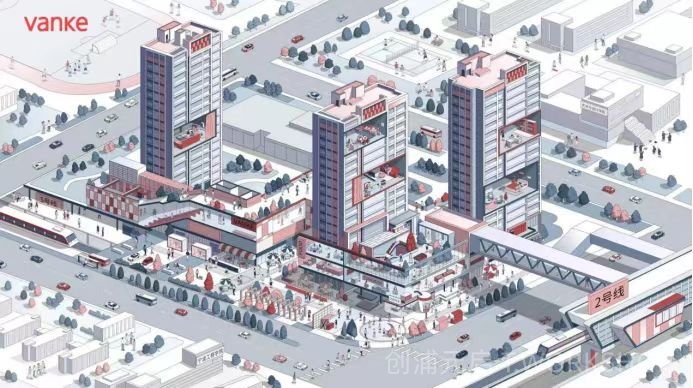 宁波三官堂TOD社区商业-萤集缤虹里景观设计-81-创浦元启